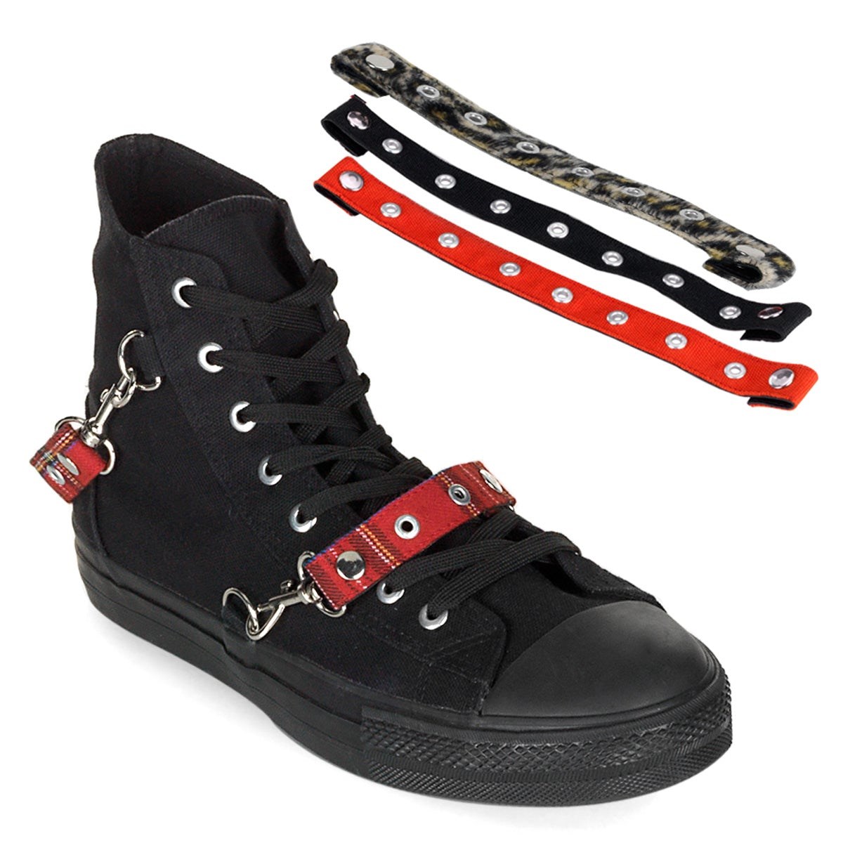 Demonia Deviant-107 Vászon Férfi Sneakers Fekete | MBJC-Ⅲ