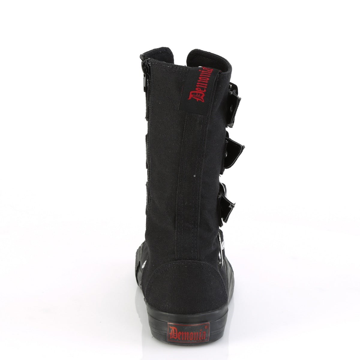 Demonia Deviant-203 Vászon Férfi Sneakers Fekete | ZQCU-Ⅷ