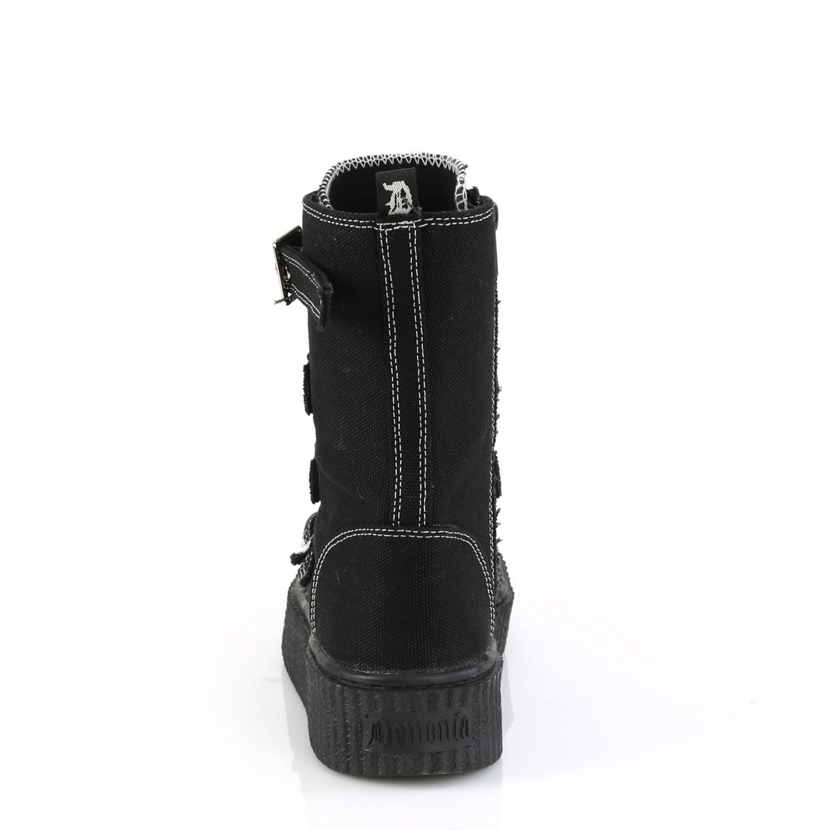 Demonia Sneeker-318 Vászon Női Sneakers Fekete | HKAR-Ⅳ