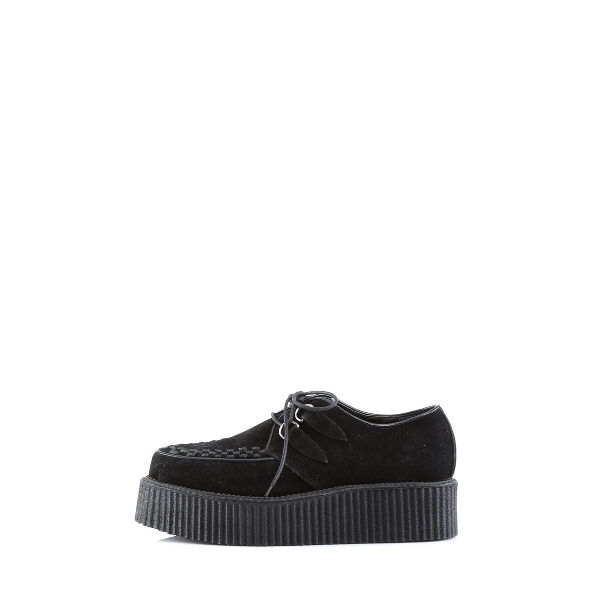 Demonia V-CREEPER-502S Vegan Velúr Férfi Creeper Cipő Fekete | USNW-Ⅰ