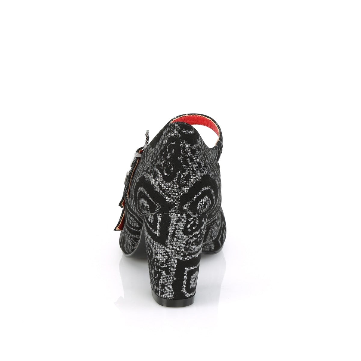 Demonia Vivika-38 Faux Nubuck Bőr Női Magassarkú Cipő Fekete Titán | EXML-Ⅹ